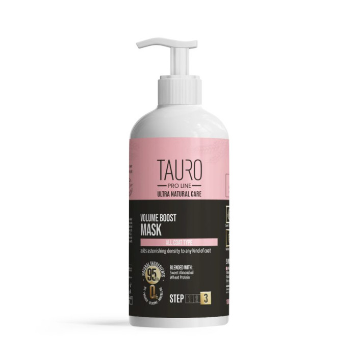 TAURO PRO LINE Ultra Natural Care volume boost mask for dogs and cats coat 