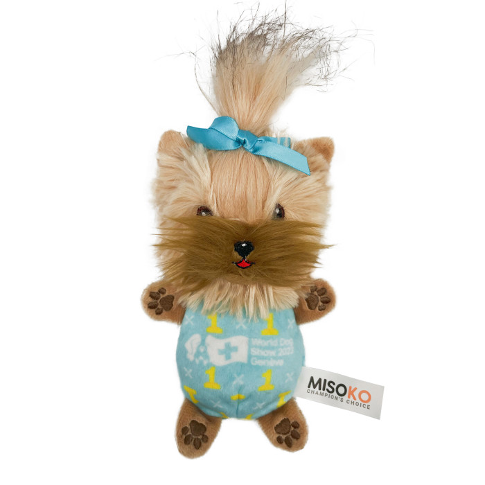 WORLD DOG SHOW dog plush toy YORKSHIRE TERRIER with replaceable sound parts 