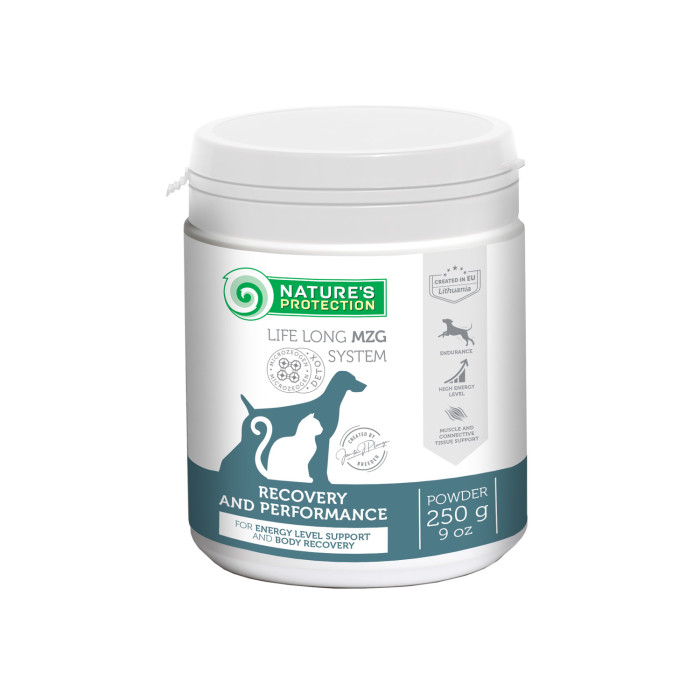 NATURE'S PROTECTION Recovery and Performance, complementary feed for adult dogs and cats for energy level support and body recovery 