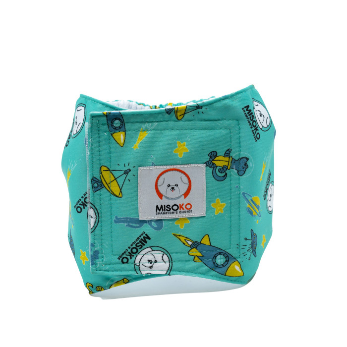 MISOKO reusable diaper set for male dogs, Holidays 