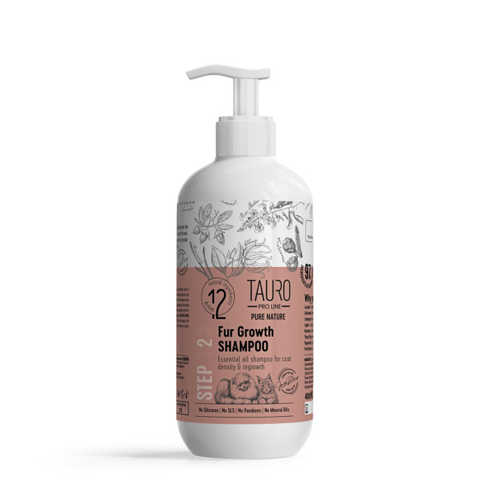 TAURO PRO LINE Pure Nature Fur Growth, coat growth promoting shampoo for dogs and cats 