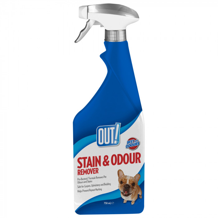 OUT! Dog , spray for odors and stains remowing 