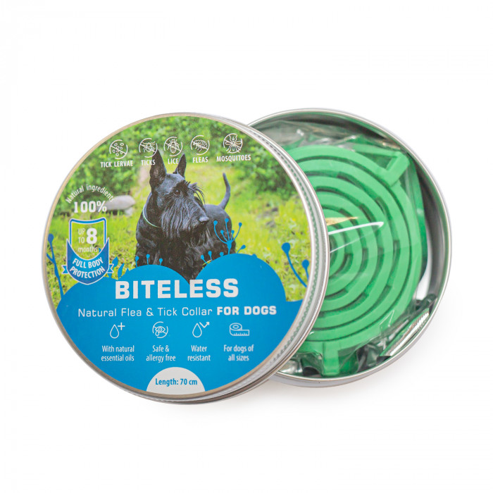 BITELESS Silicone anti-parasitic collar for dogs 