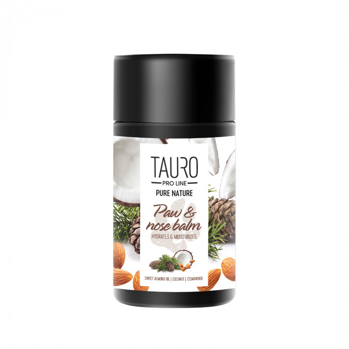 TAURO PRO LINE Pure Nature Nose&Paw Balm Hydrates&Moisturizes, moisturizing paw pad and nose balm for dogs and cats 