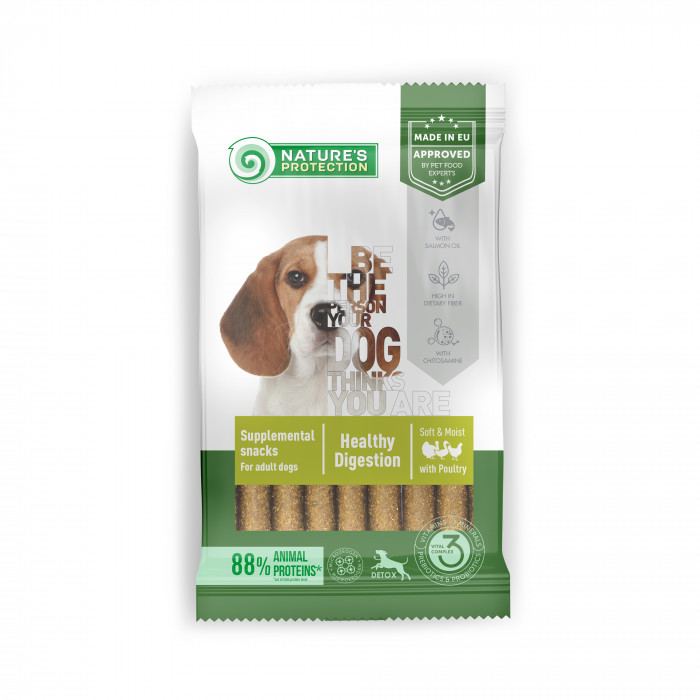 NATURE'S PROTECTION complementary feed – snacks for adult dogs of all breeds with poultry 