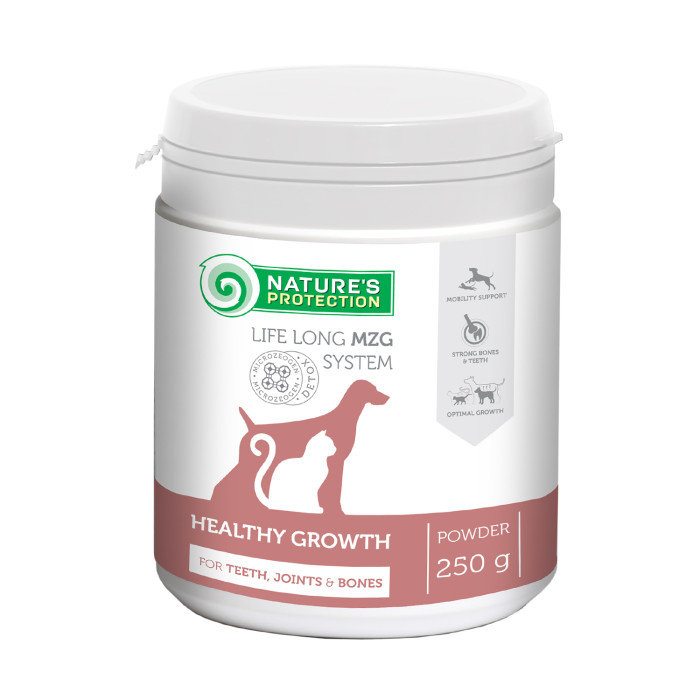 NATURE'S PROTECTION complementary feed for growing dogs and cats for teeth, joints & bones 