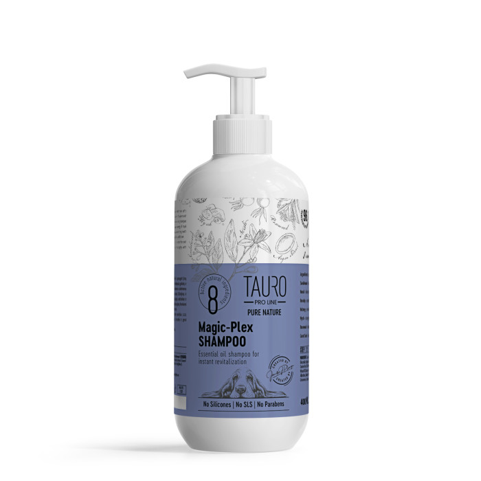 TAURO PRO LINE Pure Nature Magic-Plex, coat restoring shampoo for dogs and cats 