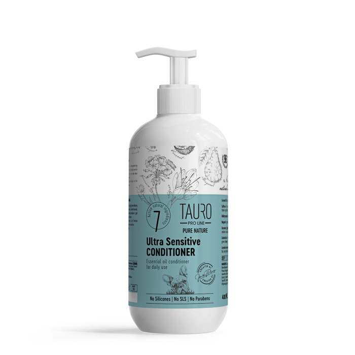 TAURO PRO LINE Pure Nature Ultra Sensitive, coat conditionier for dogs and cats with sensitive skin 