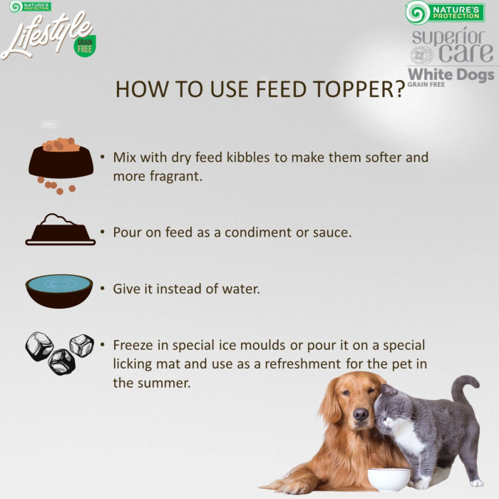 NATURE'S PROTECTION SUPERIOR CARE complementary feed - soup for adult dogs of all breeds with salmon and tuna 