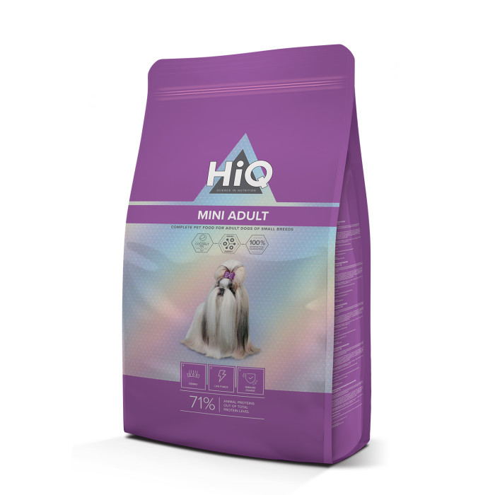 HIQ dry food for adult small breed dogs 