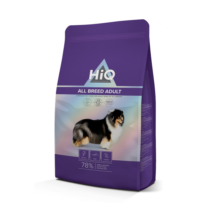 HIQ All Breed Adult, dry food for adult all breed dogs 