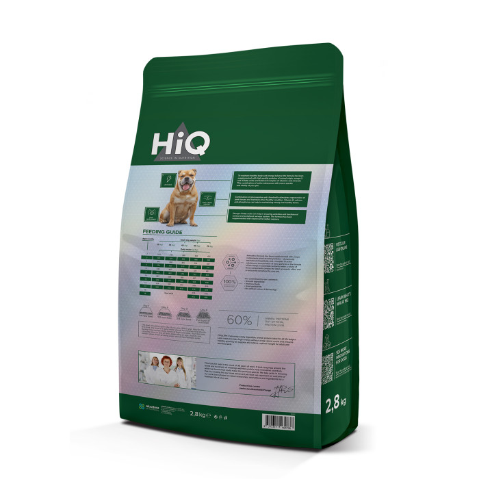 HIQ dry food for junior large breed dogs 