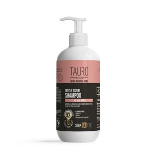 TAURO PRO LINE Ultra Natural Care gentle scrub shampoo for dogs and cats skin and coat 400 ml