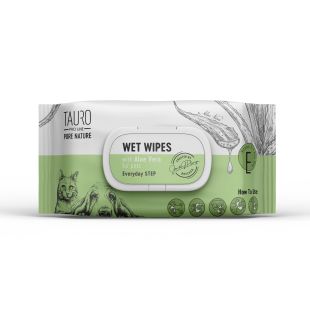 TAURO PRO LINE wet wipes for dogs and cats coat care 40 pcs