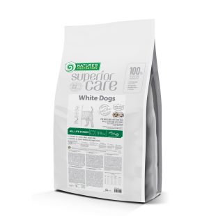 NATURE'S PROTECTION SUPERIOR CARE dry pet food with insect for dogs of all sizes and life stages with white coat 10 kg