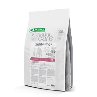 NATURE'S PROTECTION SUPERIOR CARE dry grain free pet food with white fish for growing dogs of all sizes with white coat 10 kg