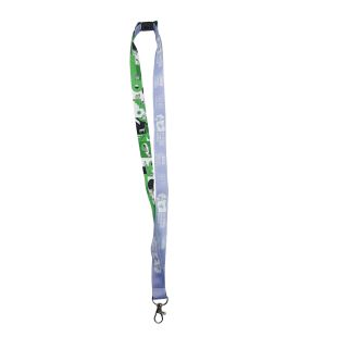 WORLD DOG SHOW neck strip with geometric patterns, green, 47,5x2 cm