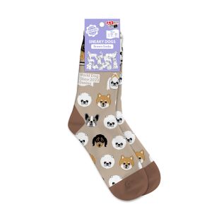 WORLD DOG SHOW socks with cotton, with puppy appliqué size 36-40