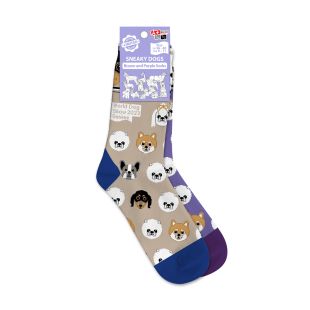 WORLD DOG SHOW socks with cotton, with puppy appliqué size 36-40