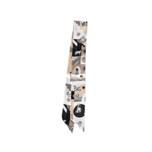 WORLD DOG SHOW neckerchief with ornaments, cream color, 89x5 cm