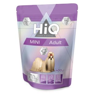 HIQ dry food for adult small breed dogs with poultry 400 g