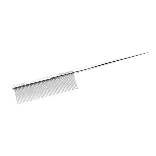 TAURO PRO LINE Comb metallic, with tail, 19.3 cm