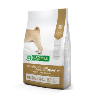 NATURE'S PROTECTION dry food for adult dogs of all breeds for weight control after sterilization, with poultry and krill 4 kg