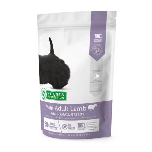 NATURE'S PROTECTION dry food for adult small breed dogs with lamb 500 g
