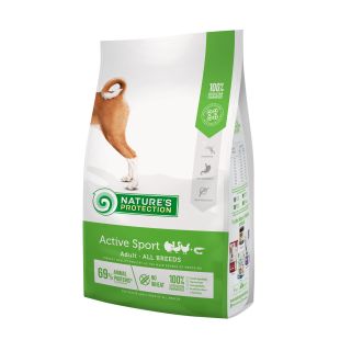 NATURE'S PROTECTION dry food for active adult dogs of all breeds with poultry and krill 4 kg