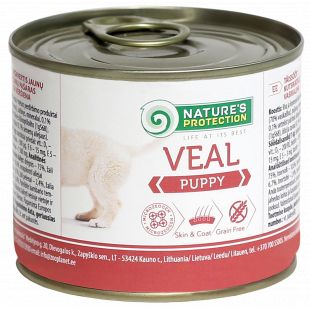 NATURE'S PROTECTION canned pet food for junior dogs with veal 200 g