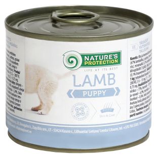 NATURE'S PROTECTION Puppy Lamb Konservuotas pašaras šunims 200 g