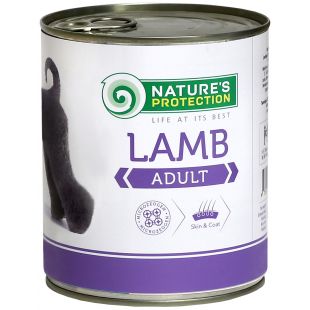 NATURE'S PROTECTION canned pet food for adult dogs with lamb 800 g