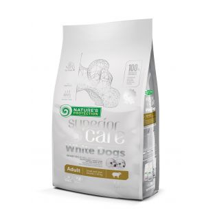 NATURE'S PROTECTION SUPERIOR CARE dry food for adult, small and mini breed dogs with white coat, with lamb 1.5kg