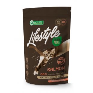NATURE'S PROTECTION LIFESTYLE dry grain free food for kittens with salmon 400 g