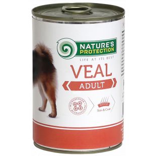 NATURE'S PROTECTION Dog Adult Veal Konservuotas pašaras šunims 400 g