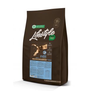 NATURE'S PROTECTION LIFESTYLE dry grain free food for adult cats with white fish after sterilisation 7 kg