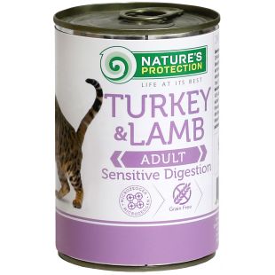 NATURE'S PROTECTION canned pet food for adult cats with turkey and lamb 400 g