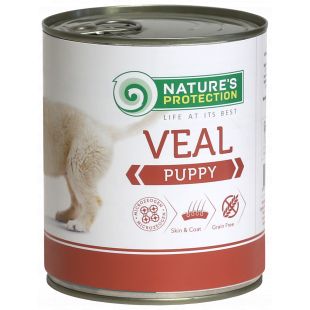 NATURE'S PROTECTION canned pet food for junior dogs with veal 800 g