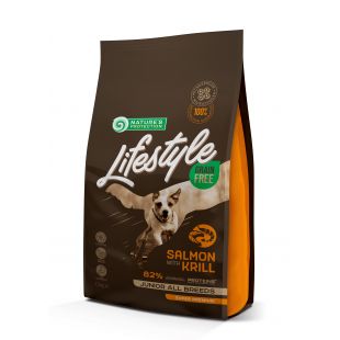 NATURE'S PROTECTION LIFESTYLE dry grain free food for junior dogs of all breeds with salmon and krill 1.5 kg