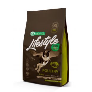 NATURE'S PROTECTION LIFESTYLE dry grain free food for adult dogs of all breeds with poultry 1.5 kg