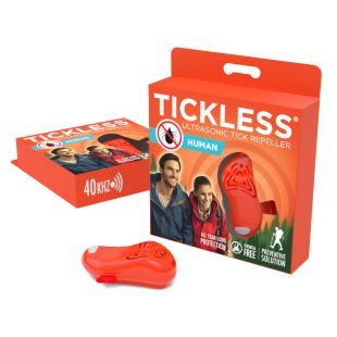TICKLESS Ultrasonic tick and flea repeller Tickless Human orange