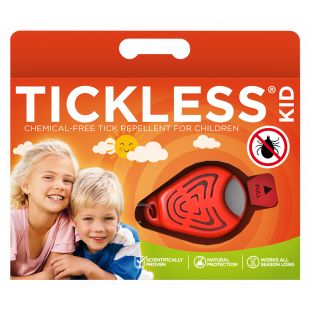 TICKLESS Ultrasonic tick and flea repeller for kids orange