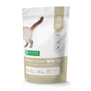 NATURE'S PROTECTION dry food for young cats after sterilisation with poultry and krill 400 g