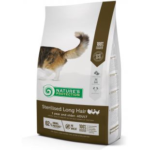 NATURE'S PROTECTION dry food for adult long haired cats after sterilisation with poultry 2 kg