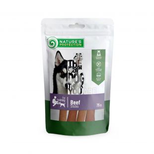 NATURE'S PROTECTION snack for dogs beef sticks, 75 g