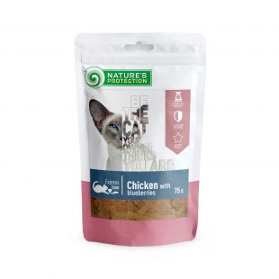 NATURE'S PROTECTION snack for cats with chicken and blueberries 75 g