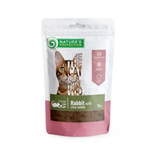 NATURE'S PROTECTION snack for cats rabbit with chia seeds 75 g