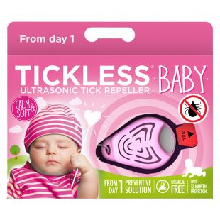 TICKLESS Ultrasonic tick and flea repeller Tickless Baby pink