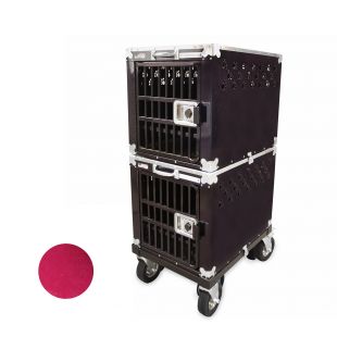 HYDROGROOM 200 Crate, double cage for animals Rasberry Sparkle