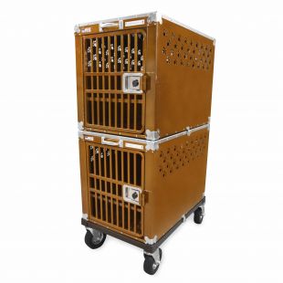 HYDROGROOM 300 Crate, double cage for animals Caramel Sparkle
